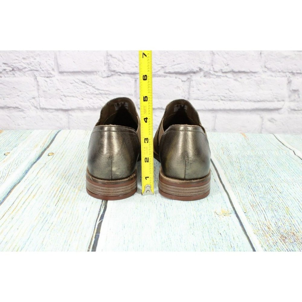 Clarks  Brown Leather Slip On Chelsea Ankle Boots Size 7.5 Medium - Picture 6 of 9
